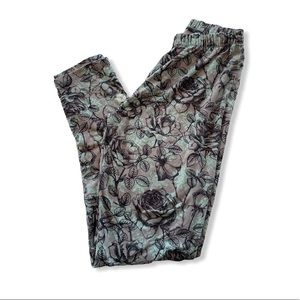 Rose print sweetleg leggings